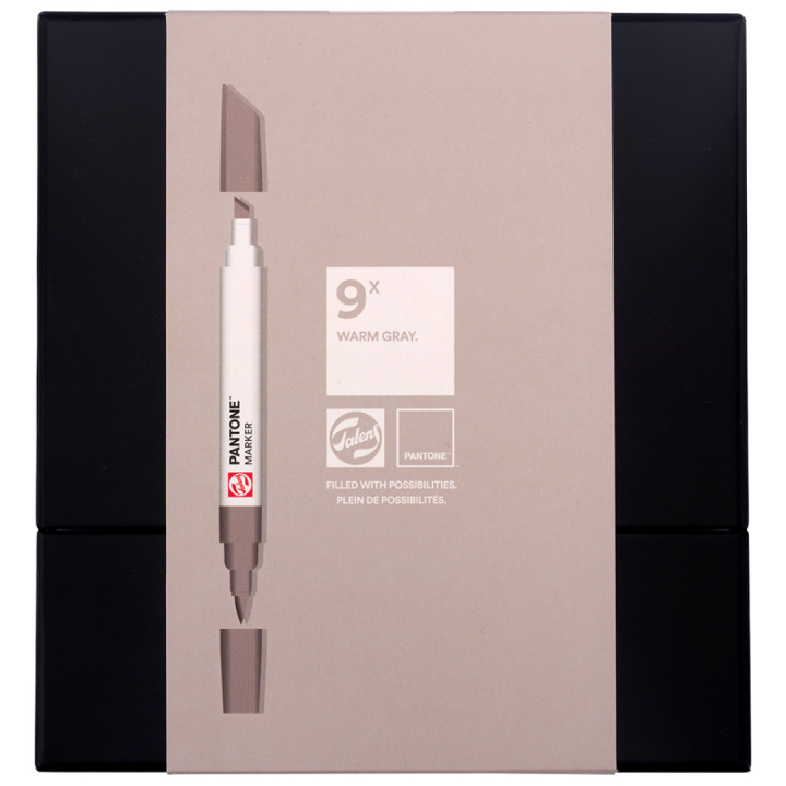 Marker 9-sett Warm Gray i gruppen Penner / Kunstnerpenner / Illustrasjonmarkers hos Pen Store (130491)