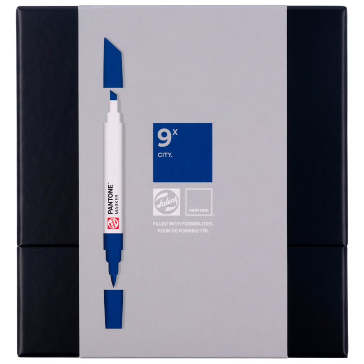 Marker 9-sett City i gruppen Penner / Kunstnerpenner / Illustrasjonmarkers hos Pen Store (130494)