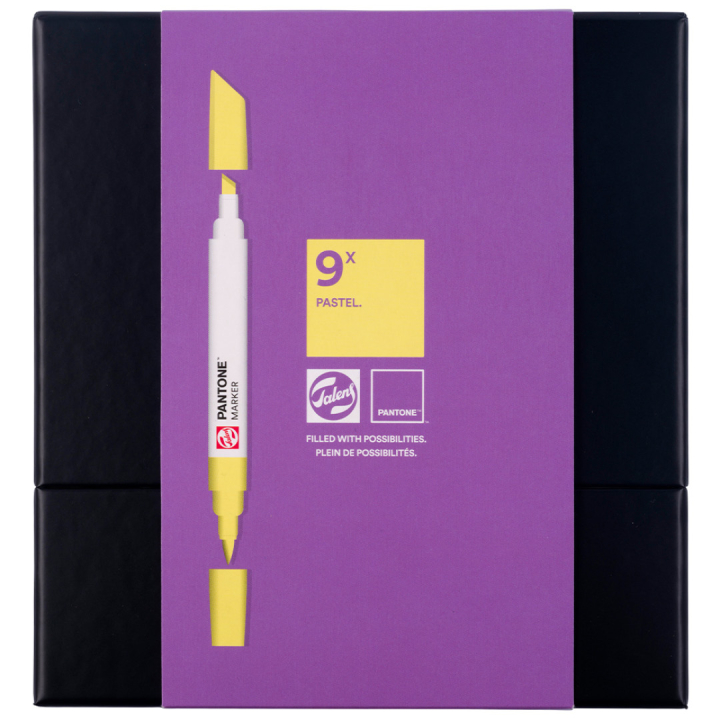 Marker 9-sett Pastel i gruppen Penner / Kunstnerpenner / Illustrasjonmarkers hos Pen Store (130495)