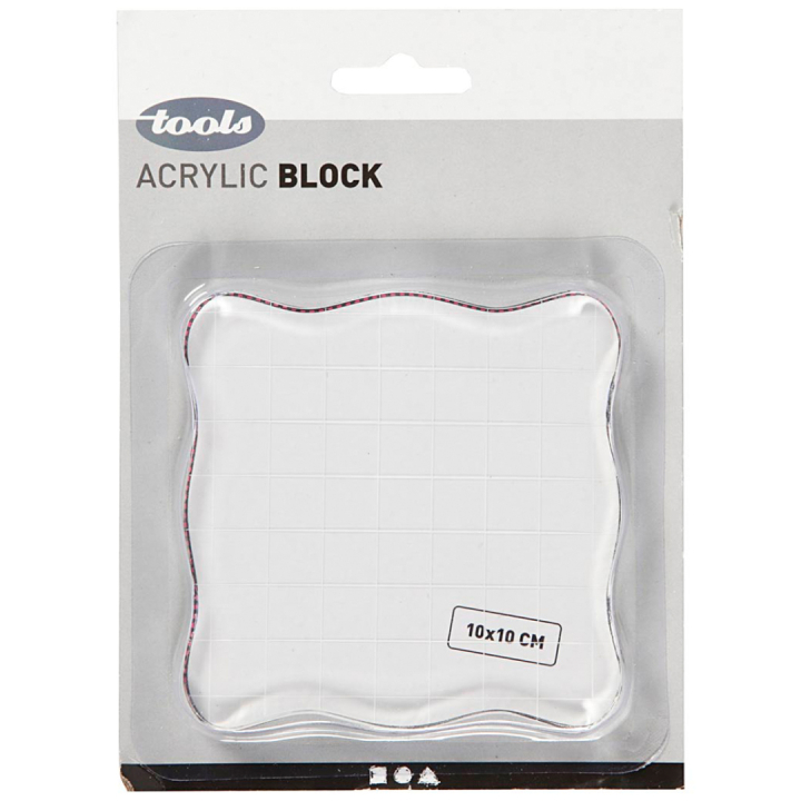 Akrylblokk 10 x 10 cm i gruppen Hobby & Kreativitet / Hobbytilbehør / Stempler hos Pen Store (130564)