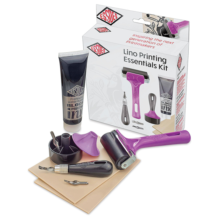 Linoleumsett Essentials 8 stk i gruppen Hobby & Kreativitet / Teknikker / Linoleumstrykk hos Pen Store (130572)