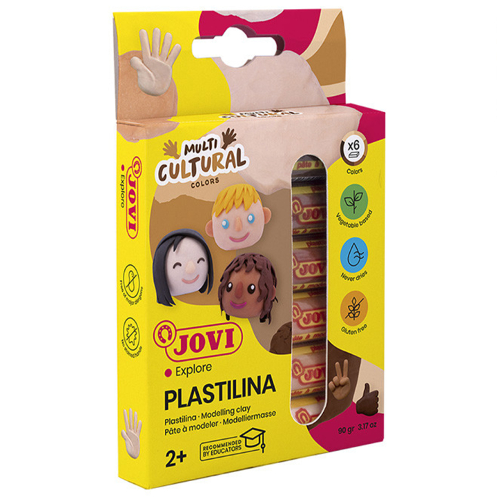Plastilina Modelleire 6 stk Skintones 15 g i gruppen Kids / Barnehåndverk og maling / Skap med leire hos Pen Store (130619)