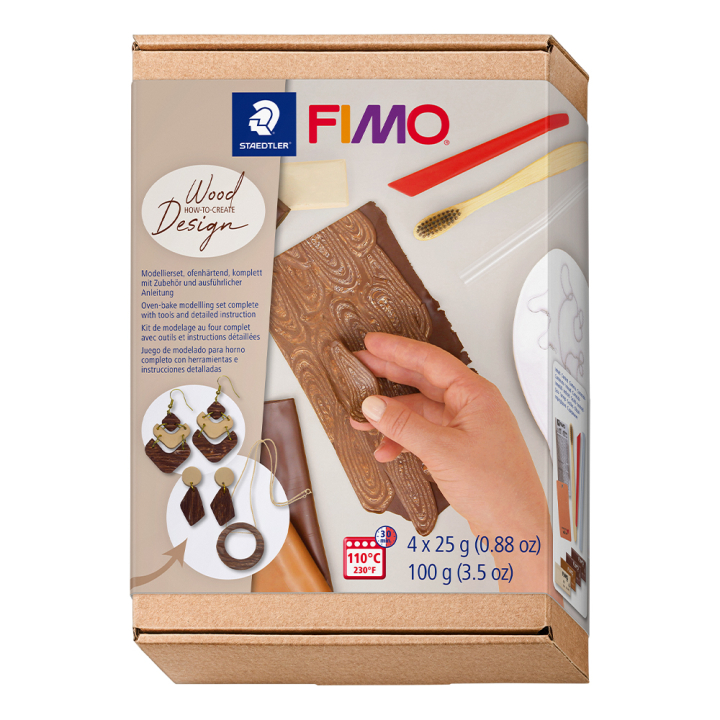 FIMO Soft kit Wood Effect i gruppen Hobby & Kreativitet / Skape / Modelleire hos Pen Store (130655)
