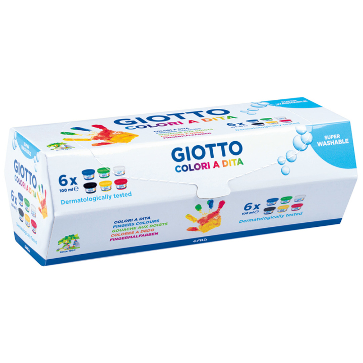 Dita Fingermaling 6x100 ml i gruppen Kids / Barnehåndverk og maling / Maling for barn / Fingermaling hos Pen Store (130662)