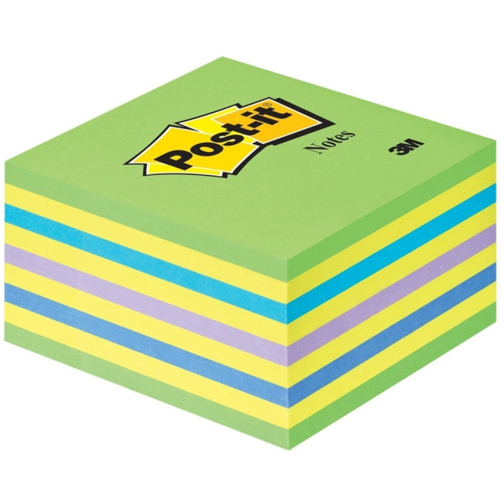 Post-it Note Cube 76x76 Grønnmix i gruppen  Papir & Blokk / Skrive og ta notater / Post-it og notisblokker hos Pen Store (130685)