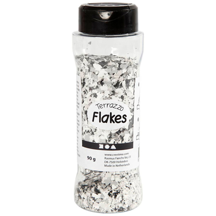 Terrazzo Flakes 90g Mørk grå i gruppen Hobby & Kreativitet / Skape / Håndverk og DIY hos Pen Store (130768)