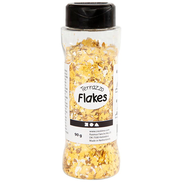 Terrazzo Flakes 90g Gul i gruppen Hobby & Kreativitet / Skape / Håndverk og DIY hos Pen Store (130769)
