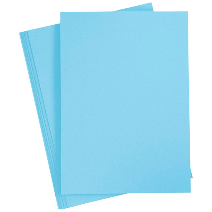 Farget papir Lys blå A4 180g 20-pakke i gruppen Kids / Kul og læring / Papir og Tegneblokker / Farget papir for barn hos Pen Store (130806)