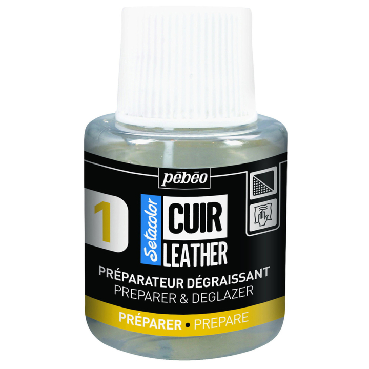 Setacolor Cuir Leather Preparer Deglazer 110ml i gruppen Hobby & Kreativitet / Farger / Lærfarge hos Pen Store (130862)