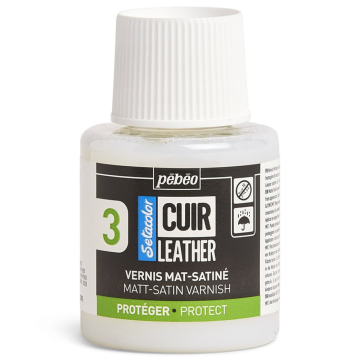 Setacolor Cuir Leather Matt/Satin Varnish 110ml i gruppen Hobby & Kreativitet / Farger / Lærfarge hos Pen Store (130866)