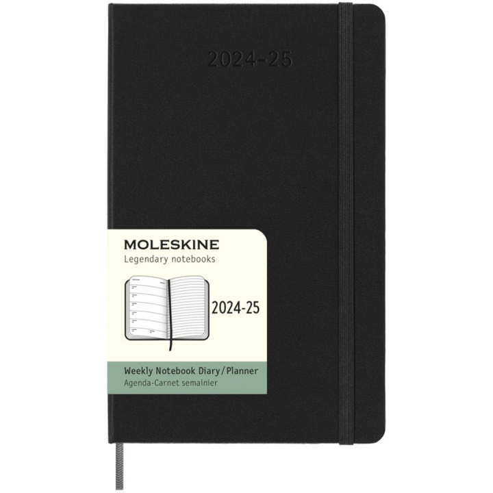 Kalender 18M WeekNote Hard Cover Large Black i gruppen  Papir & Blokk / Kalendere / 18 md kalendere hos Pen Store (130883)