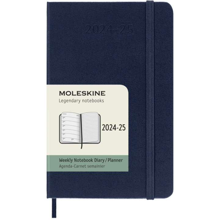 Kalender 18M WeekNote Hard Cover Pocket Sapphire Blue i gruppen  Papir & Blokk / Kalendere / 18 md kalendere hos Pen Store (130889)