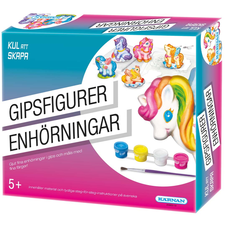 Gipsfigurer Enhjørning (5 år+) i gruppen Kids / Kul og læring / Hobbykasser hos Pen Store (131089)