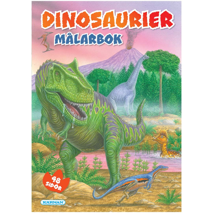 Malebok Dinosaurer i gruppen Kids / Kul og læring / Fargeleggings- og håndverksbøker hos Pen Store (131097)