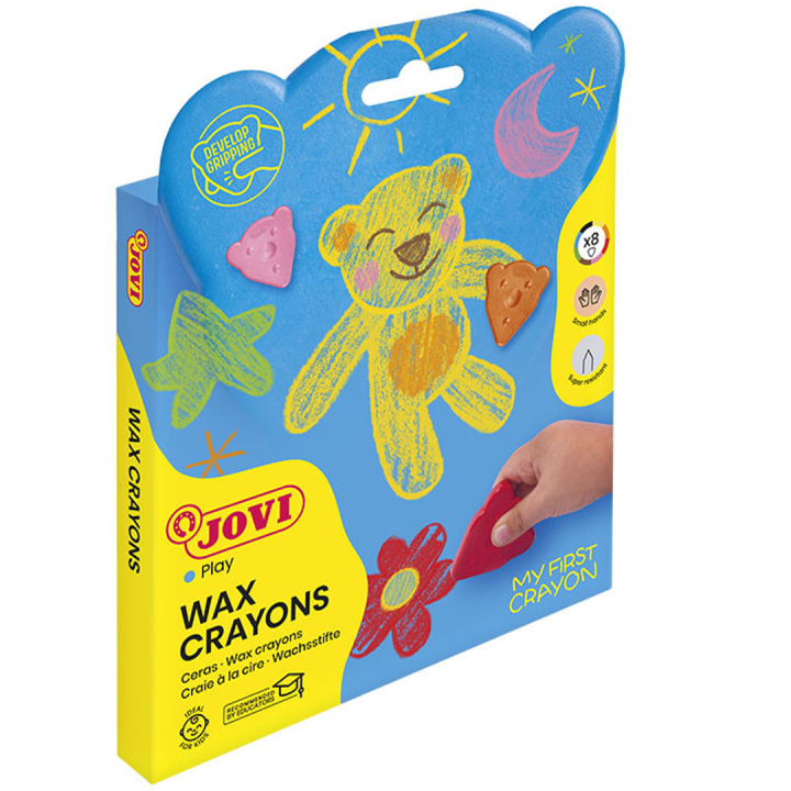 Bjørneformet wax fargestifter 8-set (2 år+) i gruppen Kids / Barnepenner / Kritt for barn hos Pen Store (131121)