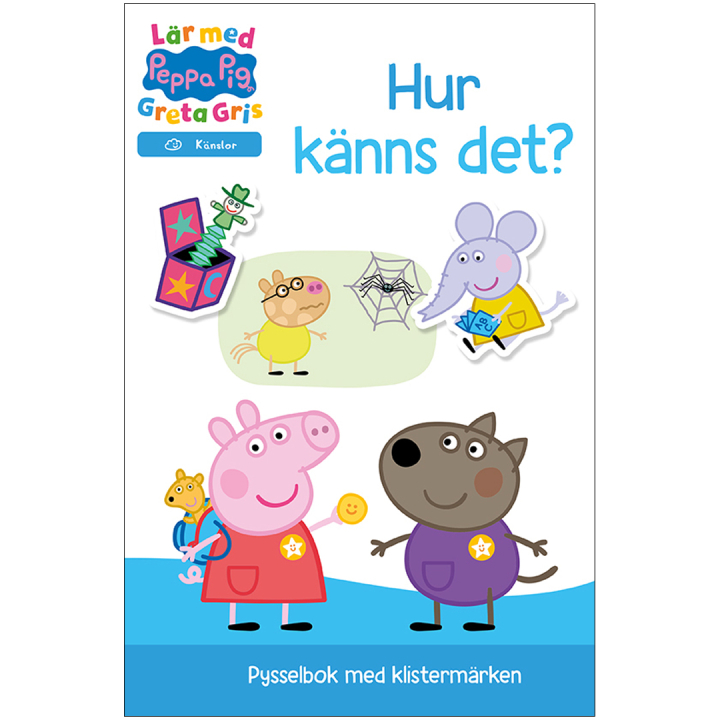 Hvordan føles det? Lær med Greta Gris i gruppen Kids / Kul og læring / Fargeleggings- og håndverksbøker / Hjernetrim for barn hos Pen Store (131361)