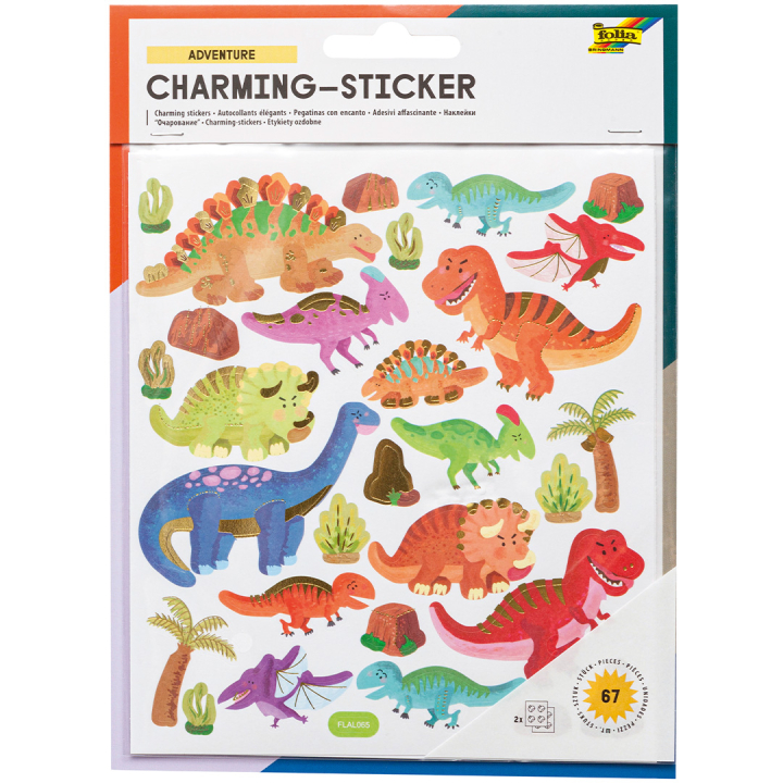 Stickers Dino/Rom 2 Ark i gruppen Kids / Kul og læring / Stickers hos Pen Store (131547)