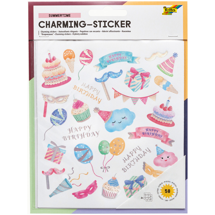 Stickers Sommer 2 Ark i gruppen Kids / Kul og læring / Stickers hos Pen Store (131549)