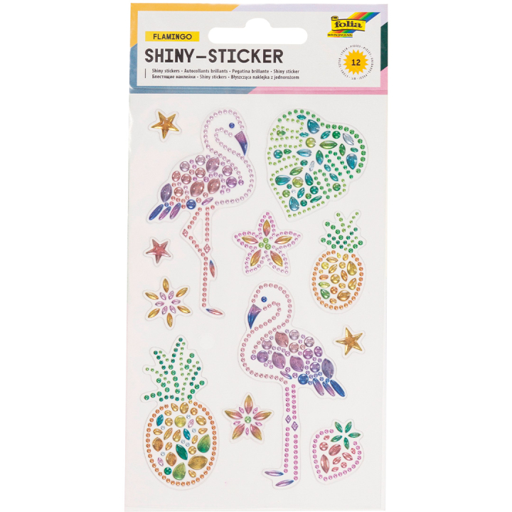 Diamant Stickers Flamingo 1 Ark i gruppen Kids / Kul og læring / Stickers hos Pen Store (131551)