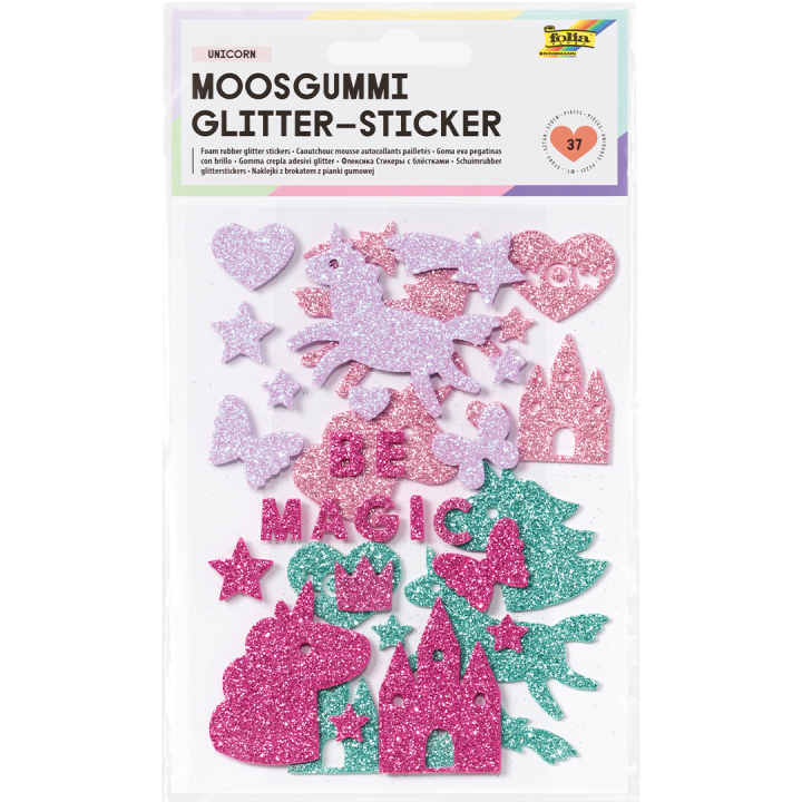 Skumgummistickers Enhjørning 2 Ark i gruppen Kids / Kul og læring / Stickers hos Pen Store (131583)