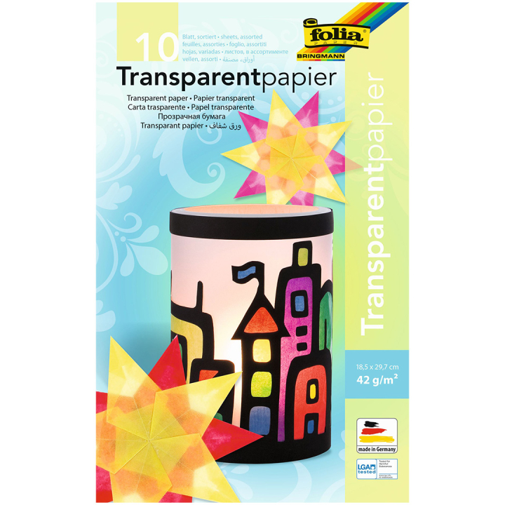 Folia Transparent papir 42 g/m² 10-pakning
