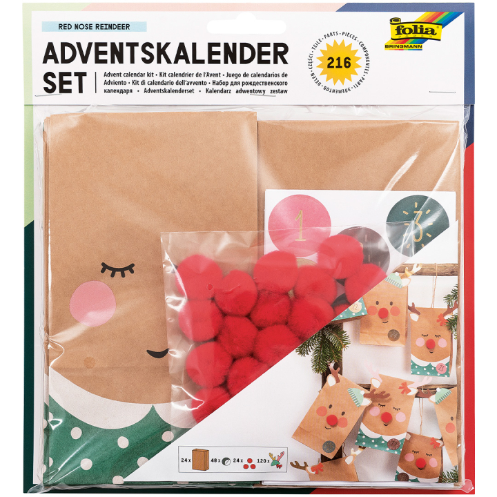 Papirposer til Adventskalender Nature 24-pakke   i gruppen  Papir & Blokk / Kalendere / Adventskalendere hos Pen Store (131664)