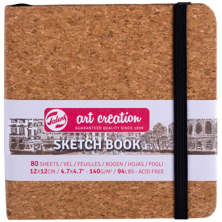 Sketchbook Cork 12x12 cm i gruppen  Papir & Blokk / Artistblokk / Skissebøker hos Pen Store (131857)