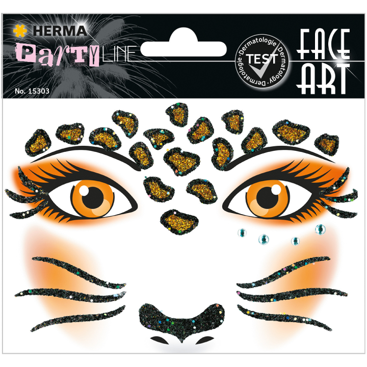 Face Art Stickers Leopard i gruppen Kids / Kul og læring / Stickers hos Pen Store (131901)