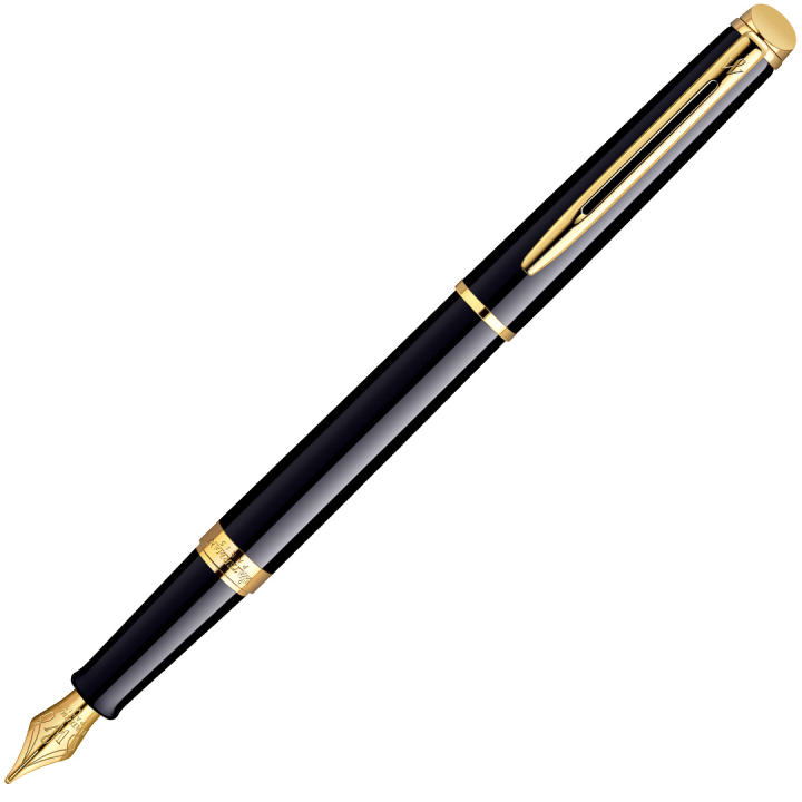 Hémisphère Black/Gold Fyllepenn  i gruppen Penner / Fine Writing / Fyllepenner hos Pen Store (132009_r)