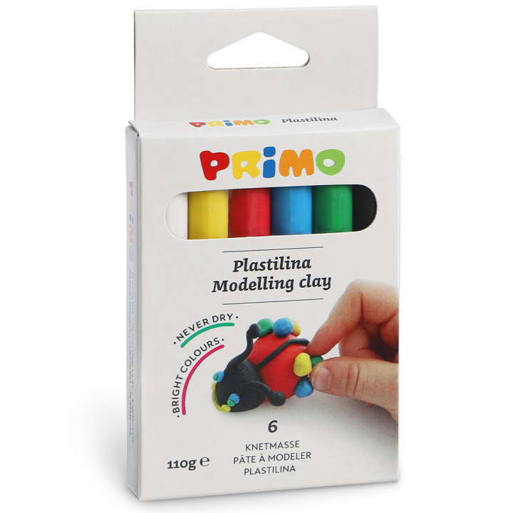 Plastelina Modelleire 6-pakning 18 g i gruppen Kids / Barnehåndverk og maling / Skap med leire hos Pen Store (132155)