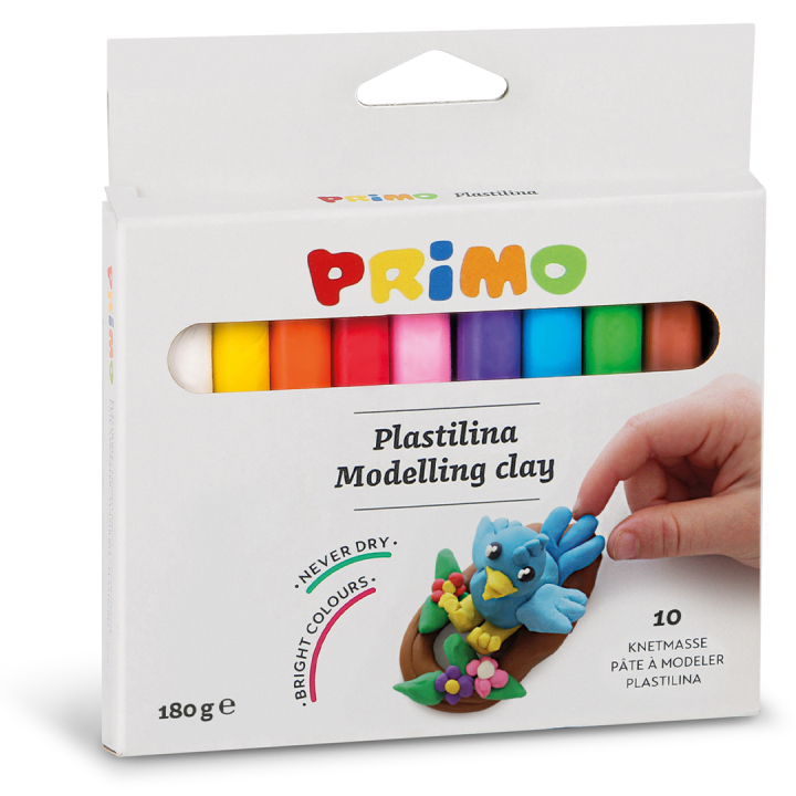 Plastelina Modelleire 10-pakning 18 g i gruppen Kids / Barnehåndverk og maling / Skap med leire hos Pen Store (132156)