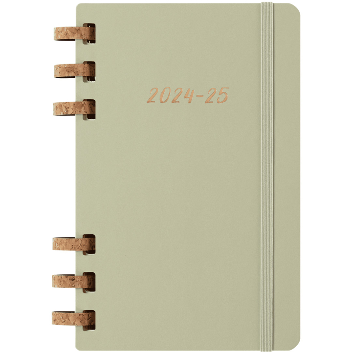 Spiral Planner 12M Hard Cover Large Kiwi Green i gruppen  Papir & Blokk / Kalendere / 12 md kalendere hos Pen Store (132588)