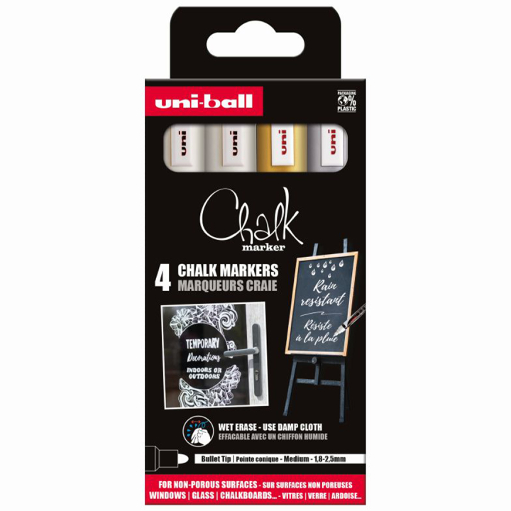 Chalk Marker PWE-5M 4-set No 3 i gruppen Penner / Merking og kontor / Merkepenner hos Pen Store (132737)