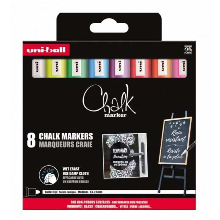 Chalk Marker PWE-5M 8-set i gruppen Penner / Merking og kontor / Merkepenner hos Pen Store (132738)