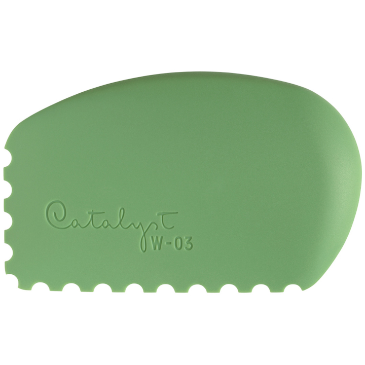 Catalyst Malerverktøy silicone wedge No 3 Green i gruppen Kunstnermateriell / Studio / Malekniver hos Pen Store (132802)