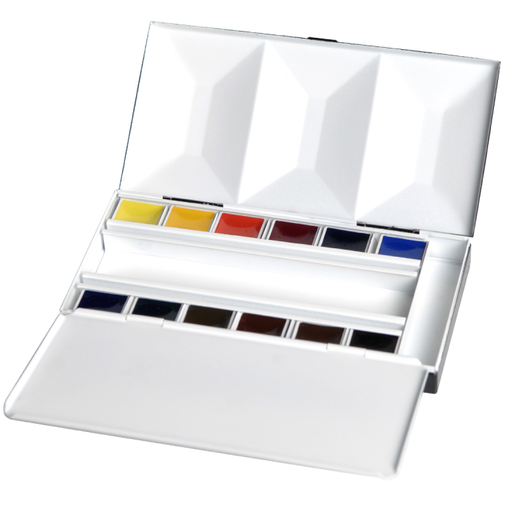 Aquarell Bijou 12-set half pan i gruppen Kunstnermateriell / Kunstnerfarge / Akvarellmaling hos Pen Store (133478)