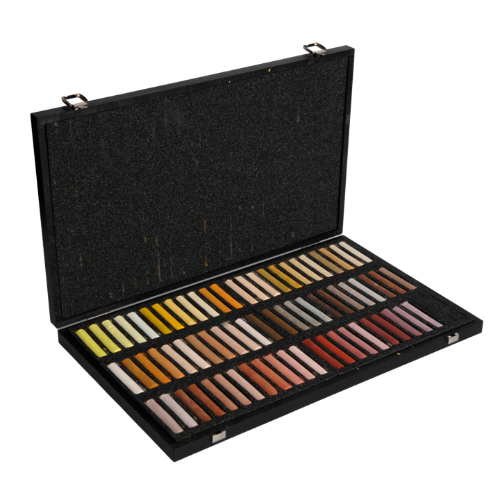 Soft Pastels Wood Box 204-sett i gruppen Kunstnermateriell / Kunstnerfarge / Pastell / Tørrpastell hos Pen Store (133646)