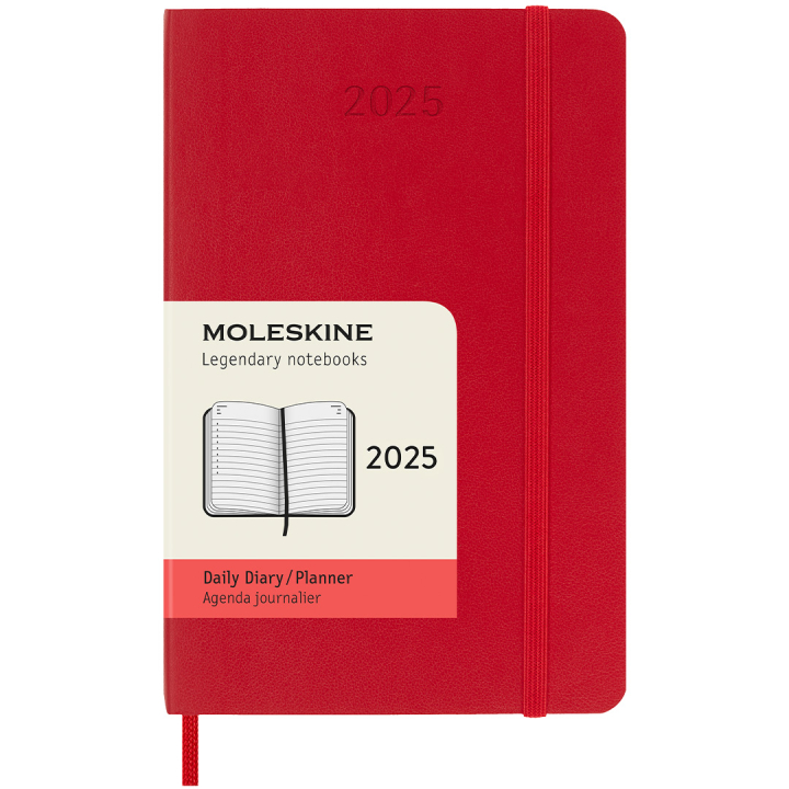 12M Daily Kalender 2025 Softcover Pocket Red i gruppen  Papir & Blokk / Kalendere / 12 md kalendere hos Pen Store (133774)