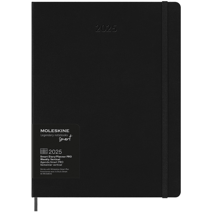 12M M+ Digital Planner Weekly Note 2025 XL Black i gruppen  Papir & Blokk / Kalendere /  Specialkalendere hos Pen Store (133782)