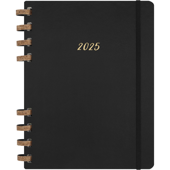 12M Spiral Planner 2025 XL Black i gruppen  Papir & Blokk / Kalendere / 12 md kalendere hos Pen Store (133785)