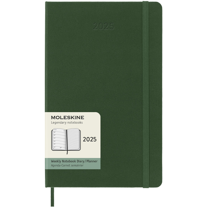 12M Weekly Notebook Hardcover 2025 Large Myrtle Green i gruppen  Papir & Blokk / Kalendere / 12 md kalendere hos Pen Store (133794)