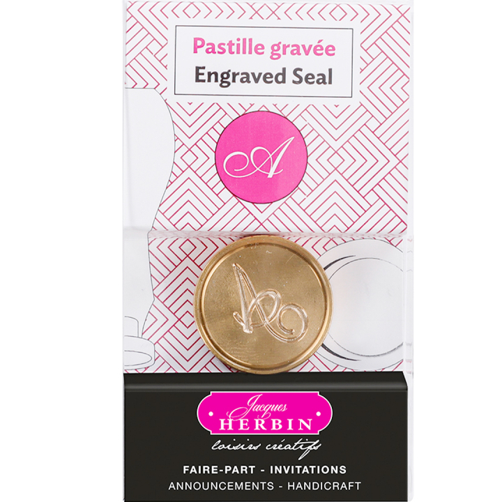 Seglstempel i messing Bokstaver i gruppen Hobby & Kreativitet / Skape / Lakk og segl hos Pen Store (133891_r)