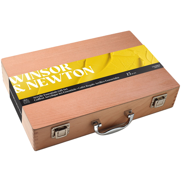 Galeria Acrylic Wooden Box 15-set i gruppen Kunstnermateriell / Kunstnerfarge / Akrylmaling hos Pen Store (134067)