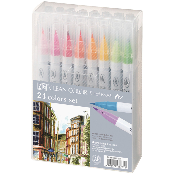 Clean Color Real Brush 24-set i gruppen Penner / Kunstnerpenner / Penselpenner hos Pen Store (134102)