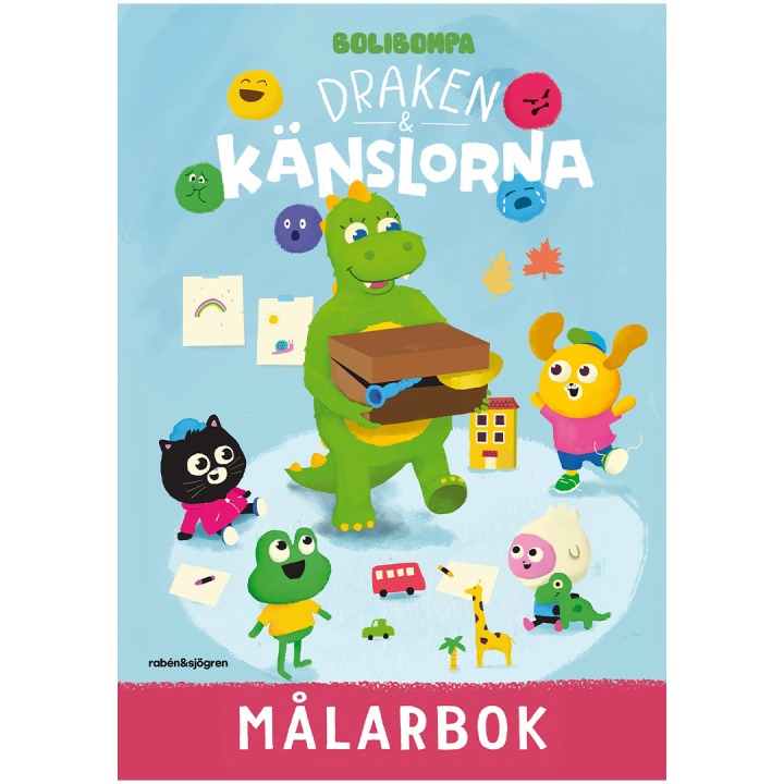 Draken och känslorna - Malebok i gruppen Kids / Kul og læring / Fargeleggings- og håndverksbøker / Fargebøker  hos Pen Store (134501)