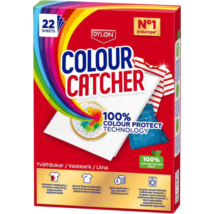 Colour Catcher 22 sheets i gruppen Hobby & Kreativitet / Farger / Tekstilmaling og Tekstiltusjer hos Pen Store (134681)