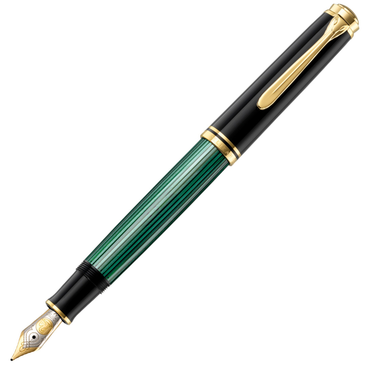 Souverän M800 Fyllepenn Black/Green i gruppen Penner / Fine Writing / Fyllepenner hos Pen Store (134754_r)