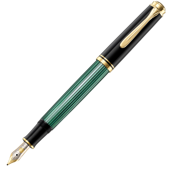 Souverän M400 Fyllepenn Black/Green i gruppen Penner / Fine Writing / Fyllepenner hos Pen Store (134762_r)