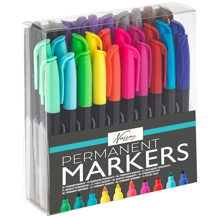 Permanent markers 30-pakning i gruppen Penner / Kunstnerpenner / Tusjpenner hos Pen Store (134876)