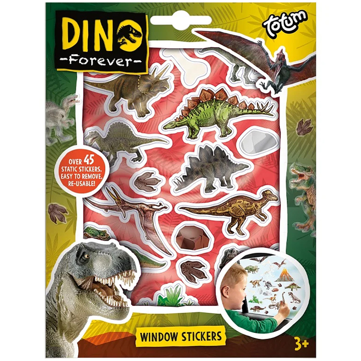 Dinosaur vindusklistremerker (3 år+) i gruppen Kids / Kul og læring / Klistremerker hos Pen Store (134923)